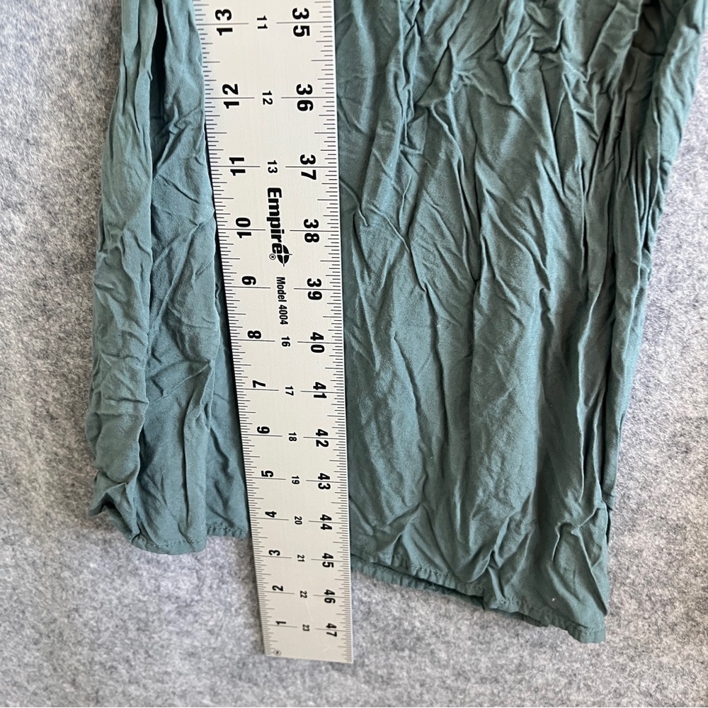 AAKAA Rayon Wide Leg Cropped Jumpsuit Smocked Top Culotte Size Large - Picture 7 of 11